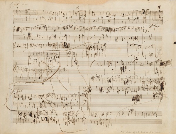 Chopin's Manuscript - Mazurka Op. 64 No. 4