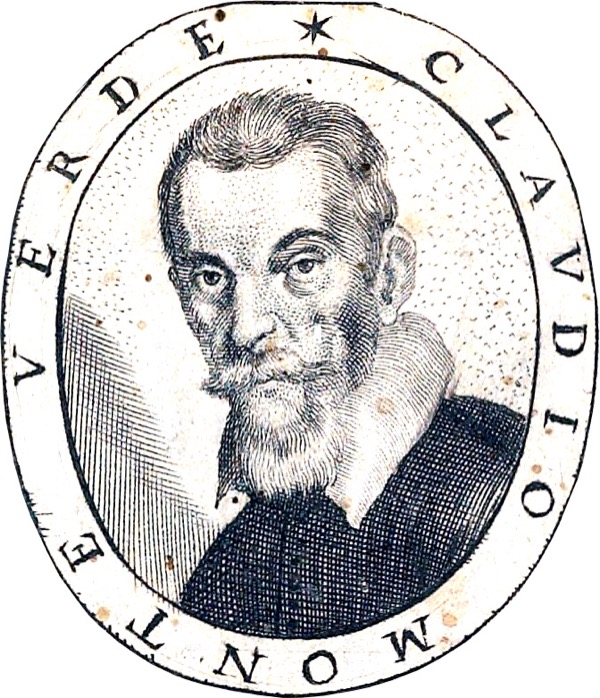 Claudio Monteverdi, engraved portrait from Fiori poetici, 1644