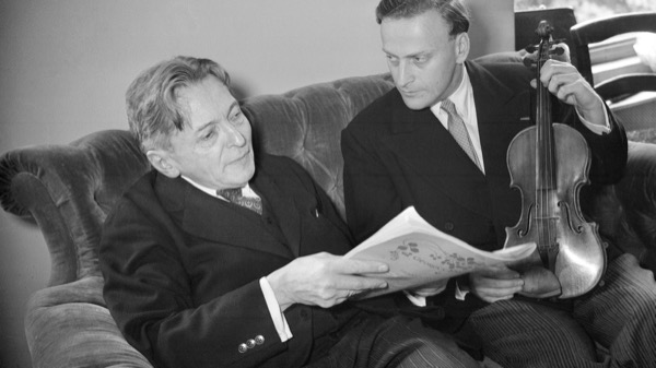 George Enescu with Yehudi Menuhin
