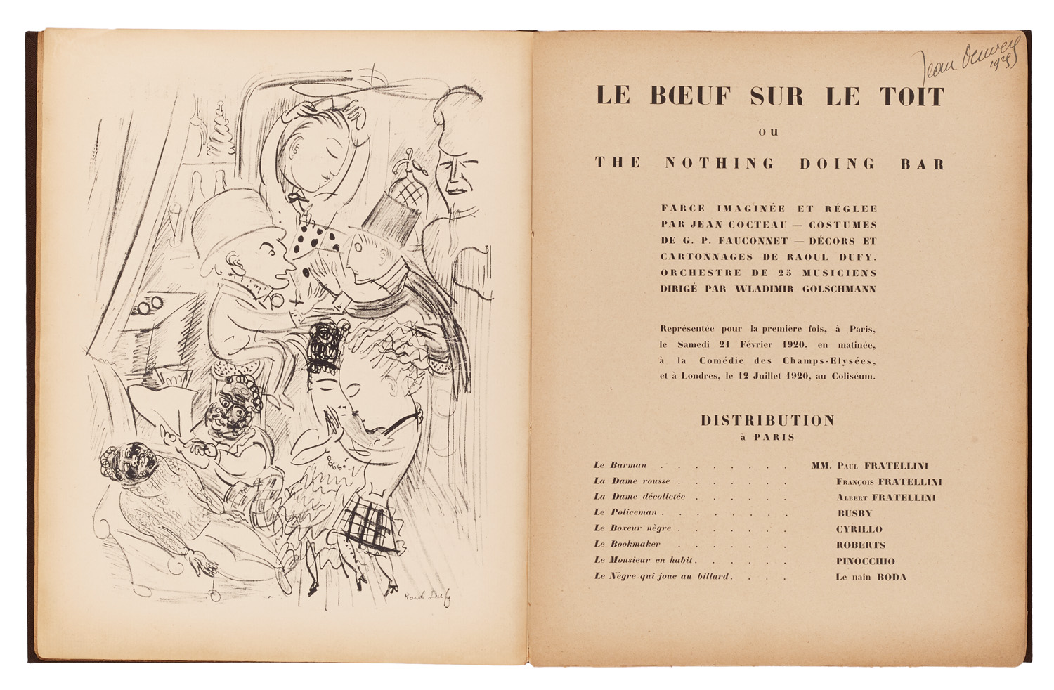 Musicians and Artists: Milhaud, Dufy and Cocteau