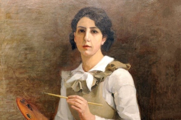 Alma Schindler, self-portrait