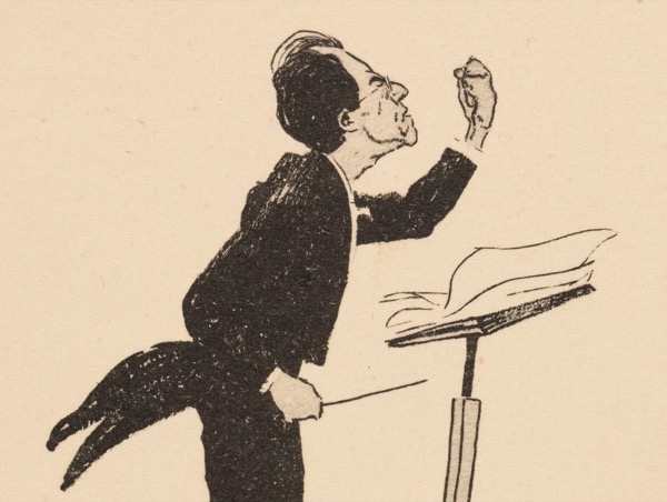 Caricature of Gustav Mahler