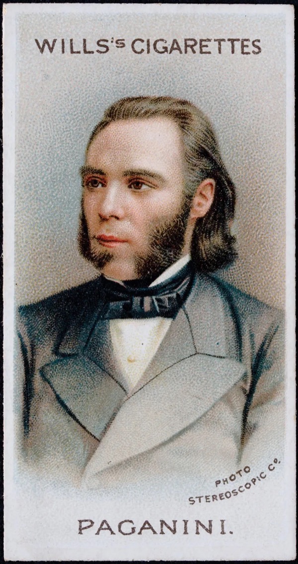 Niccolò Paganini cigarette trading card