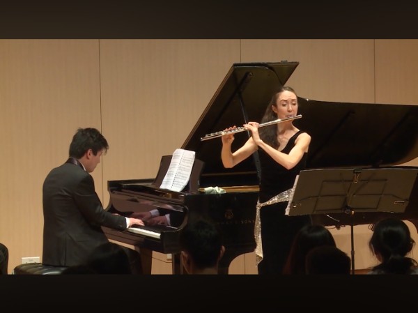 Megan Sterling and Kristian Chong in performance