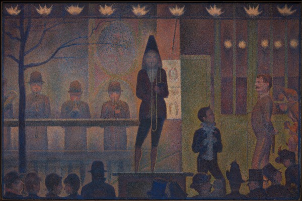 Seurat: Circus Sideshow (Parade de cirque), 1887–1888 (Metropolitan Museum of Art)