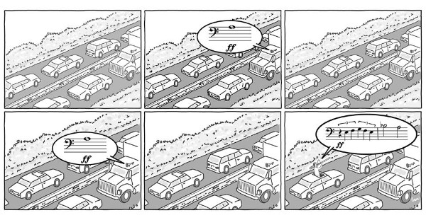 Mahler car horn joke