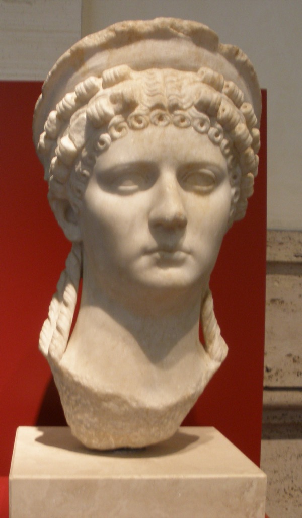 Marble bust of Roman Empress Poppaea Sabina, held by National Museum of Rome, Rome, Palazzo Massimo alle Terme. (Wikipedia Commons)