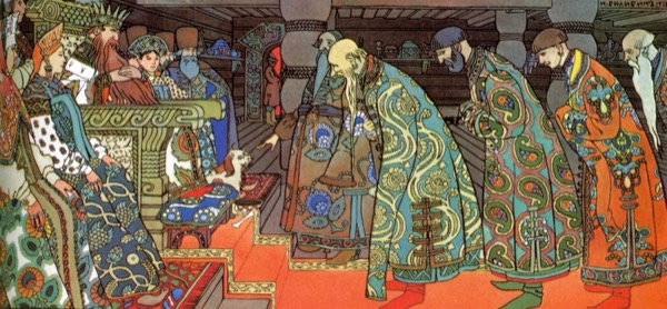 Ivan Bilibin illustration from The Tale of Tsar Saltan