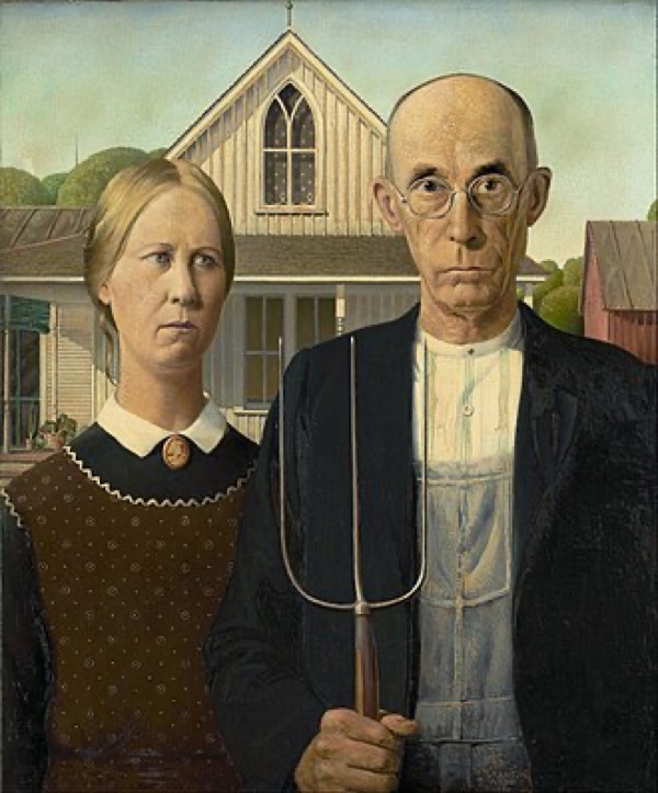Grant Wood: American Gothic, 1930 (Art Institute of Chicago)