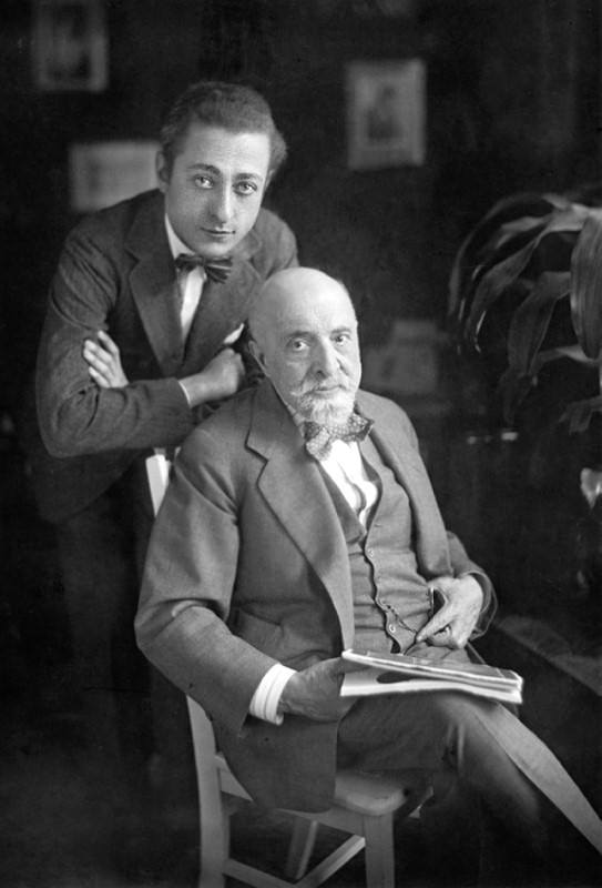 Leopold Auer and Jascha Heifetz