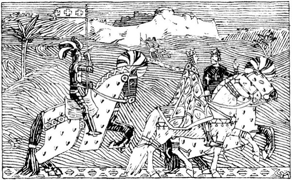 Illustration from Magnussønnenes saga by Gerhard Munthe