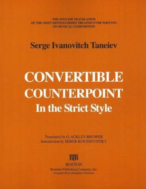 Taneyev's Counterpoint treatise