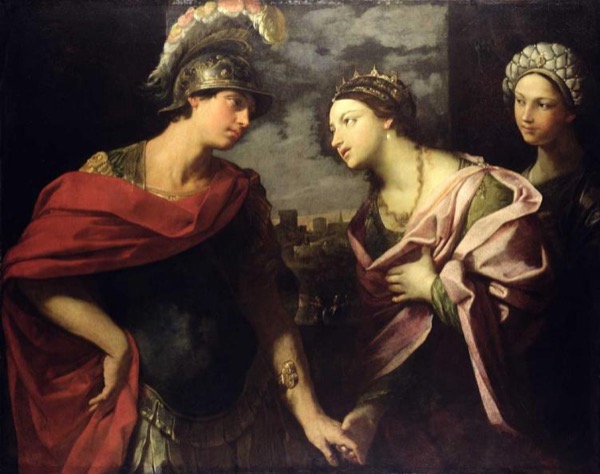 Dido and Aeneas, by Guido Reni (1630). Source: Gemäldegalerie Alte Meister (Old Masters Picture Gallery), Kassel