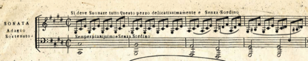 Moonlight Sonata 1802 First Edition Score from IMSLP (Public Domain)