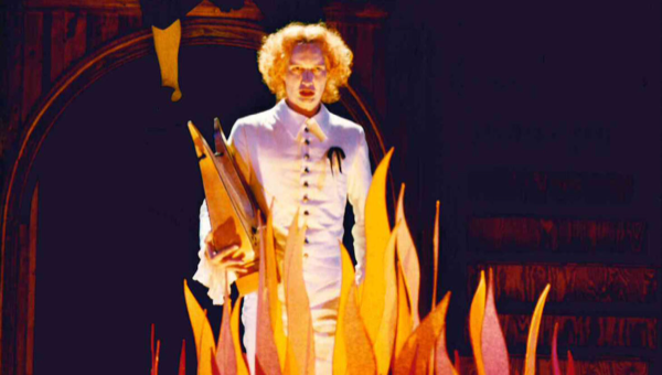 Production still from the 1994 staging of Telemann’s Orpheus at the Innsbruck Festival of Early Music, Austria
