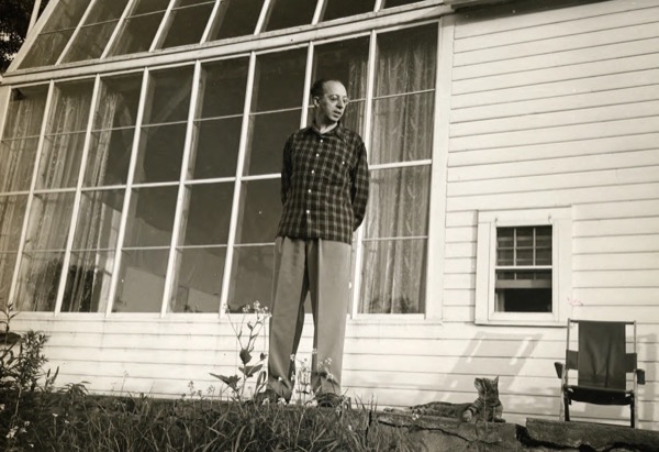Aaron Copland and his cat