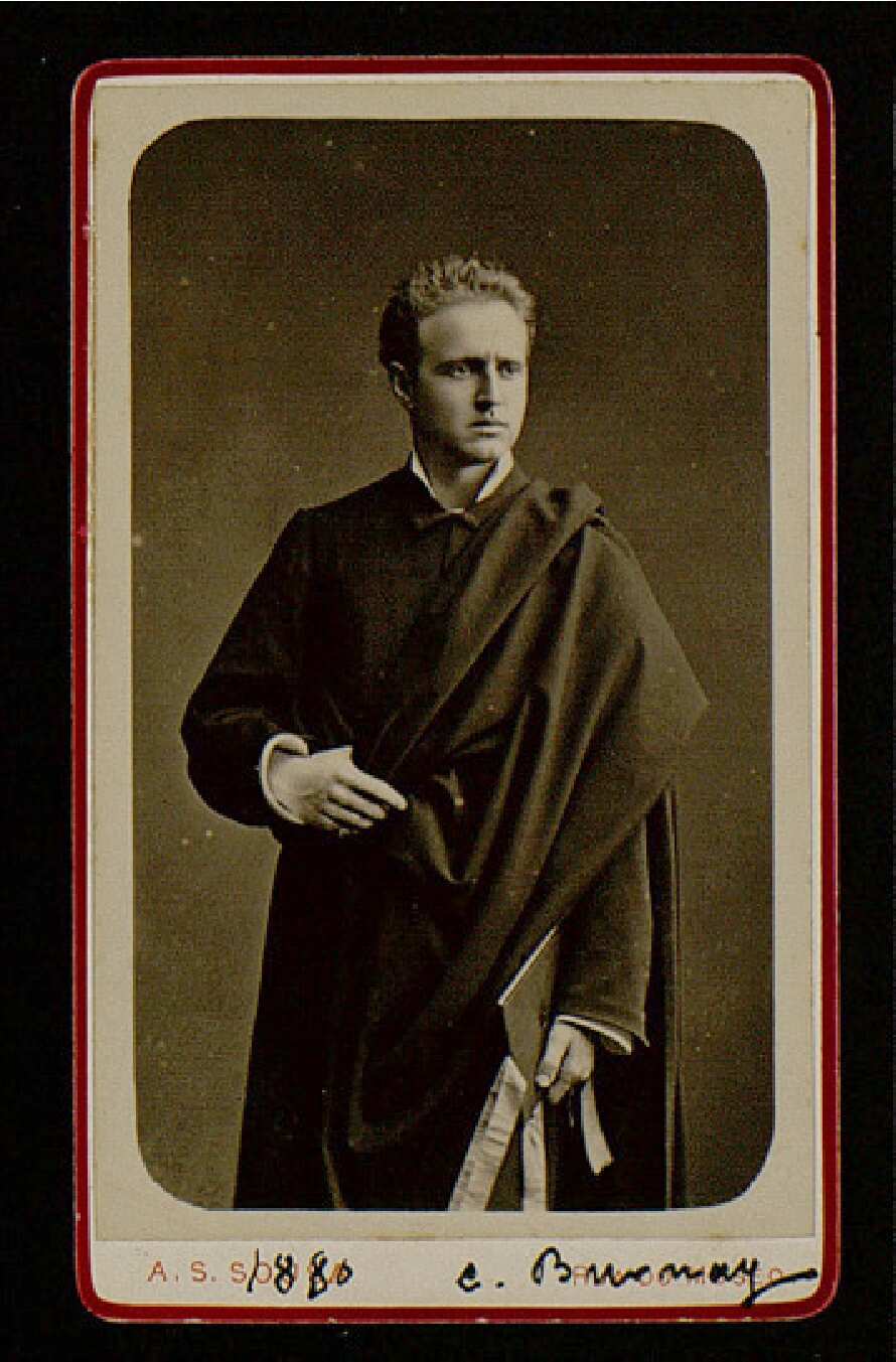 Eduardo Burnay in 1880 at graduation from the University of Coimbra