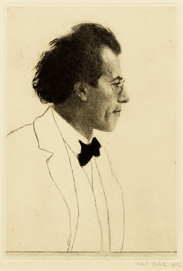 Emil Orlík: Gustav Mahler, 1902