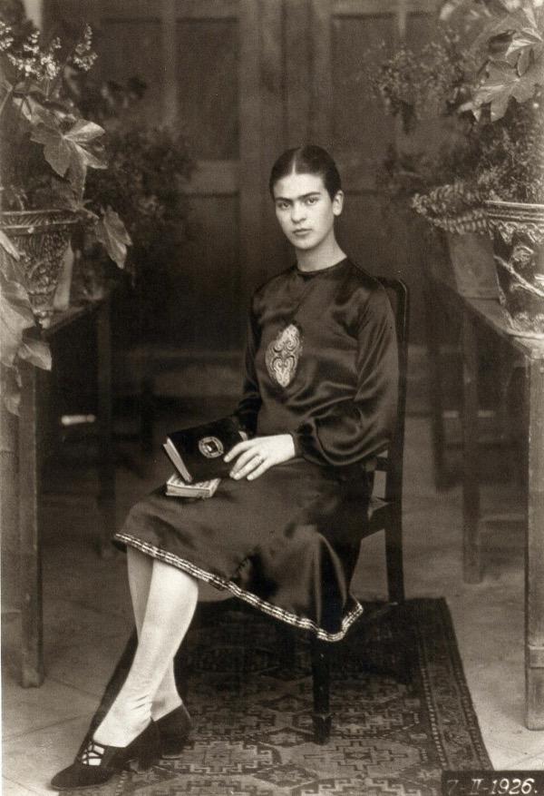 Carl Wilhelm Kahlo Kauffmann: Frida Kahlo at age 18, 1926 (Washington Post)