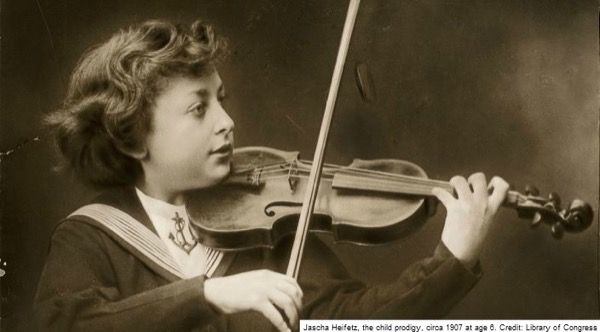 Jascha Heifetz as a child