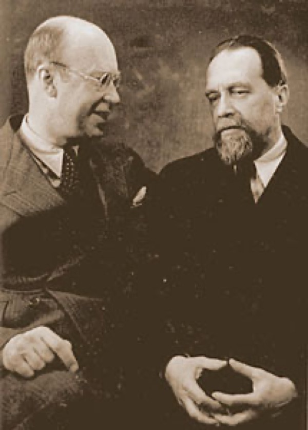 Nikolai Myaskovsky with Sergei Prokofiev