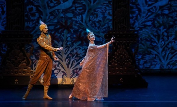 Shahriar (Sergei Umanetc) and Scheherazade (Anna Samostrelova), 2025 (Mariinsky)