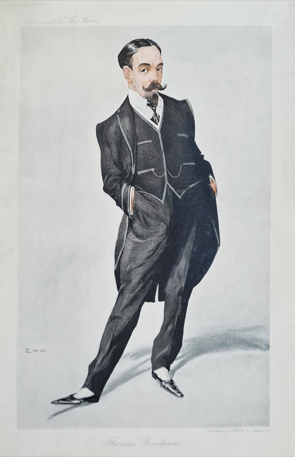 EMU: Thomas Beecham, 1910 (The World Supplement, 18 October 1910)