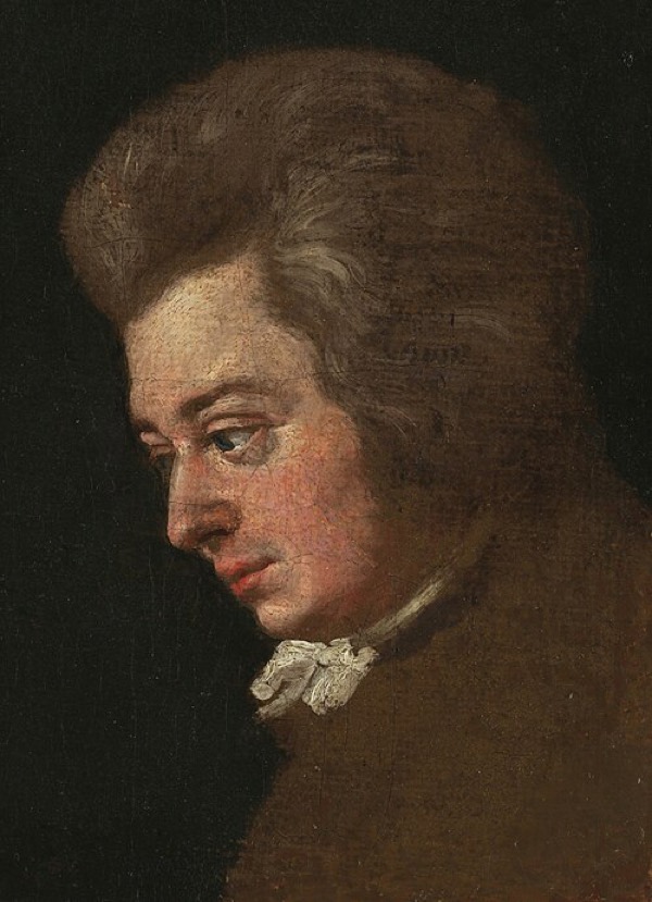 Joseph Lange: Mozart (detail), 1782