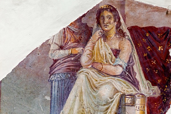 Wall painting of Phaedra and her nurse, Pompeii (British Museum, London)