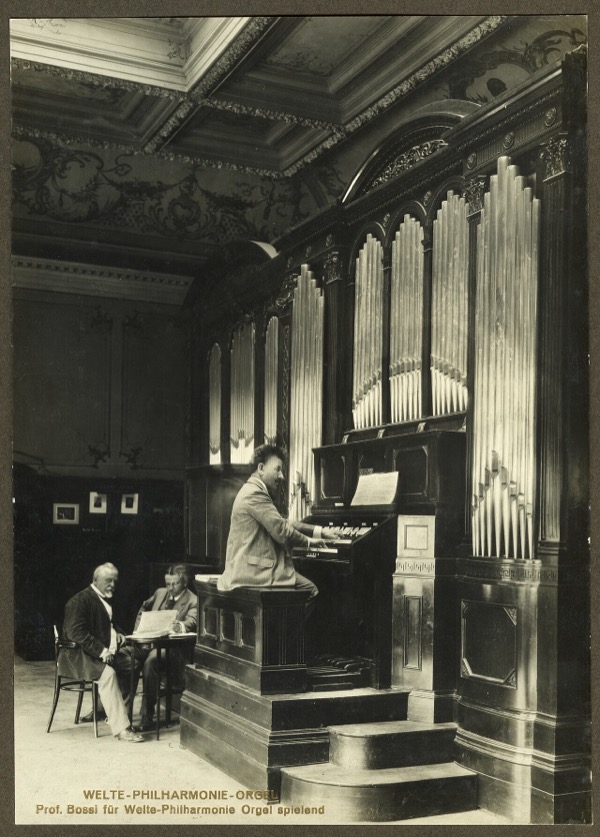 Marco Enrico Bossi at the Welte organ