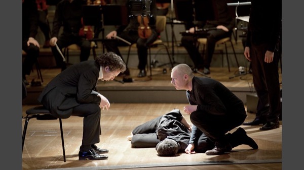 Christian Gerhaher and Mark Padmore in St. John Passion (Photo by Monika Rittershaus)