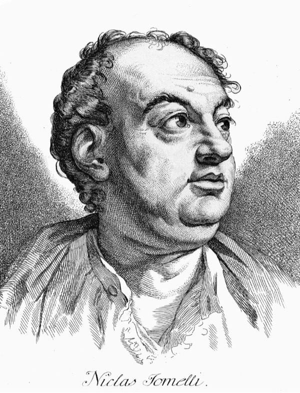 Niccolò Jommelli, by Johann Caspar Lavaters, 1775