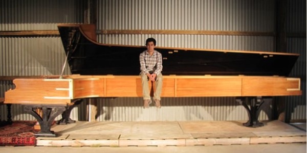 Adrian Mann and his Alexander piano, 2017 (photo by Adrian Mann)
