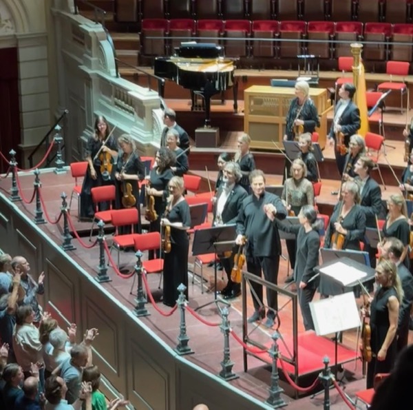 Soloist and conductor at the Concertgebouw