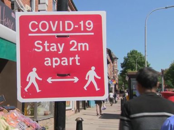 Covid sign