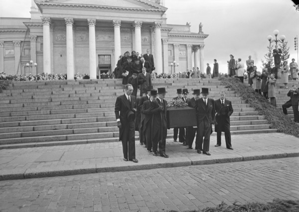 Jean Sibelius's funeral, 1957