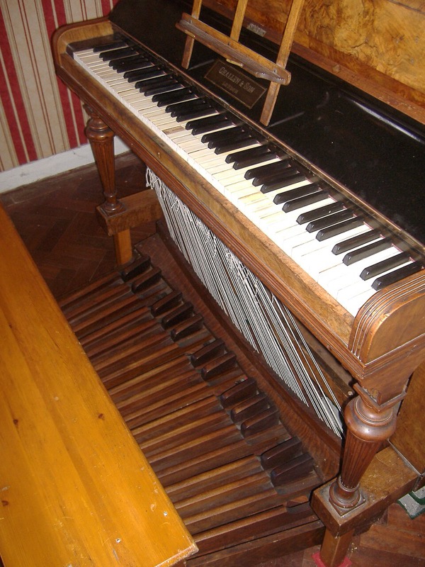 An upright pedal piano, 2007