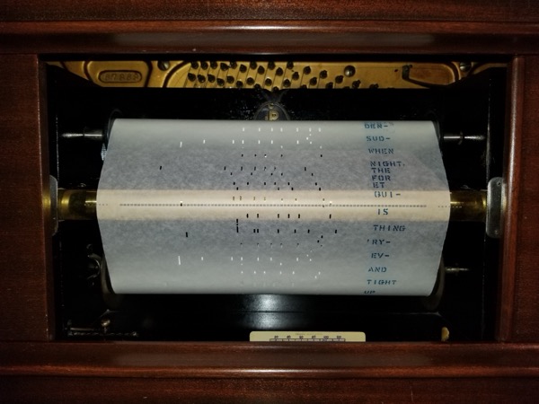 Player piano roll