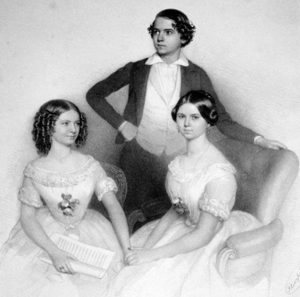 Wilhelmina Norman-Neruda and siblings