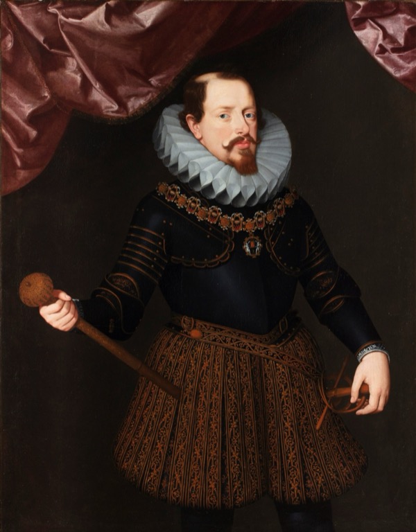 Portrait of Duke of Mantua Vincenzo I Gonzaga wearing the collar of the Order of the Redeemer by Frans Pourbus the Younger