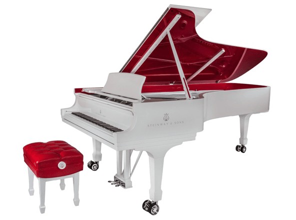 Steinway & Sons Red Pops for Red Parlor Grand