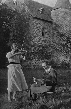 Claire Delbos and Olivier Messiaen in Neussargues-Moissac
