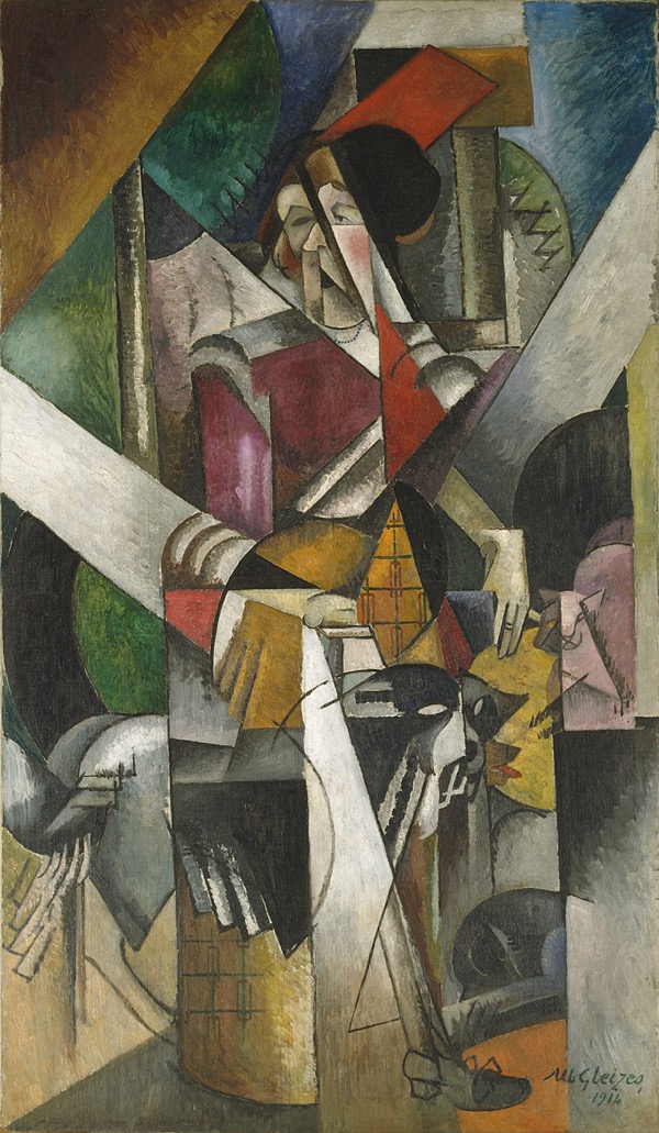 Albert Gleizes: Woman with Animals (Madame Raymond Duchamp-Villon), 1915 (Guggenheim Museum)