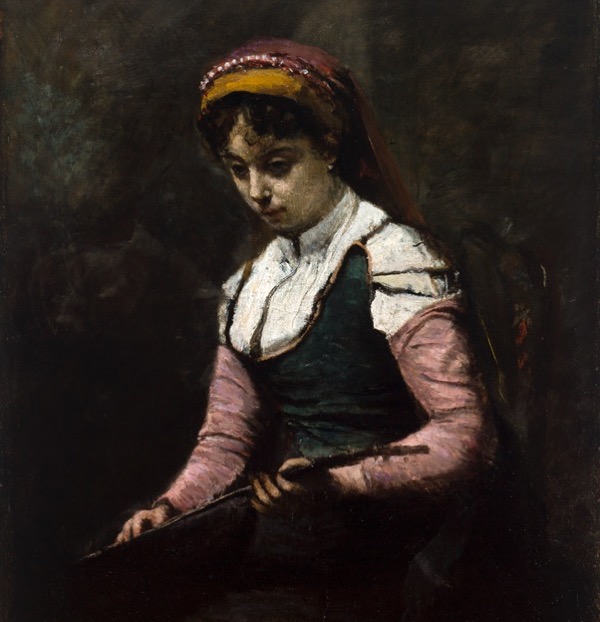 Camille Corot: Girl with a Mandolin, 1860–1865 (St. Louis Art Museum)