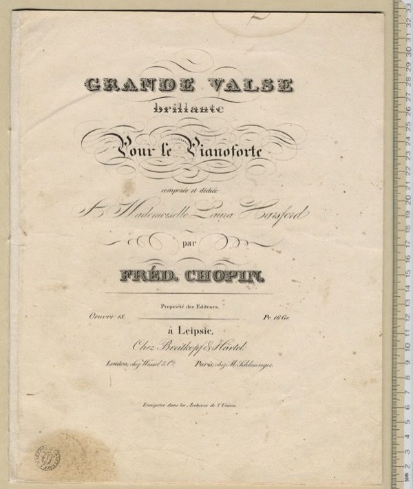 Chopin, Op. 18 title page
