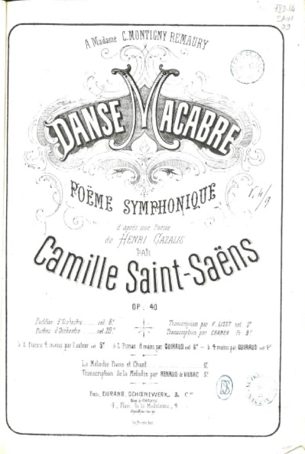 Danse macabre, Camille Saint-Saëns
