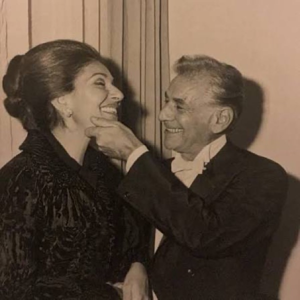 Maria Callas and Leonard Bernstein
