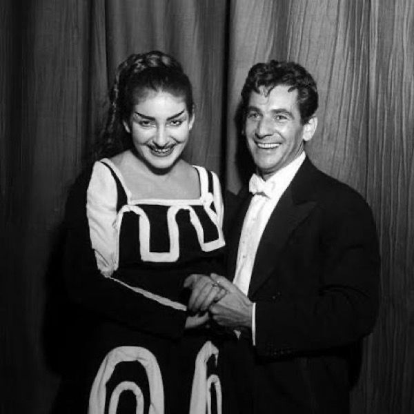 Maria Callas and Leonard Bernstein
