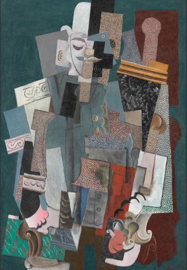 Pablo Picasso: Man With a Pipe, 1915 (Chicago: Art Institute)