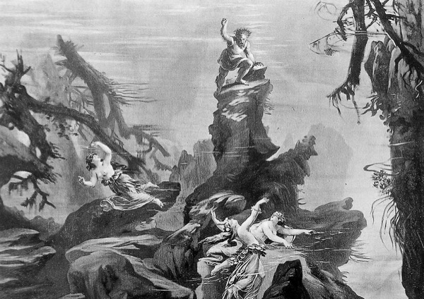 Rheingold stage design (Bühnenbildentwurf)